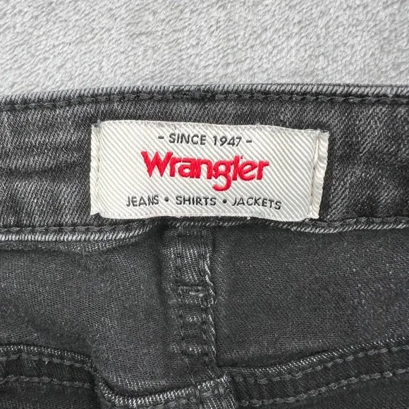 Wrangler High Rise Bold Bootcut Jeans Womens 0 Black Faded Stretch Western Denim - Picture 12 of 16
